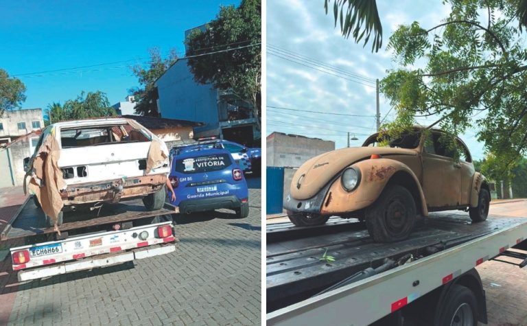 481 carros abandonados são retirados das ruas da Grande Vitória
