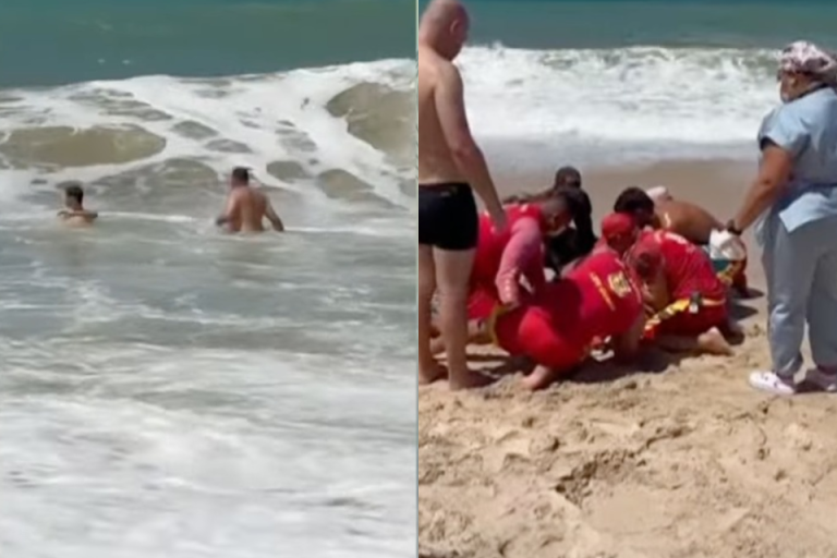 Turista perde movimentos após ser atingido por onda em praia de Pernambuco