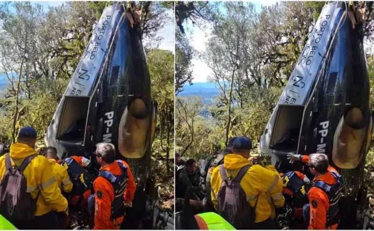 Corpos de vítimas de queda de helicóptero em SC são liberados