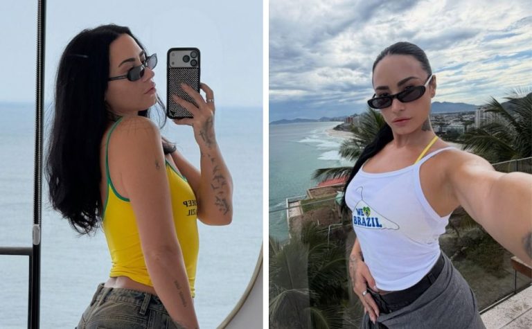 Demi Lovato publica álbum de fotos no Brasil: ‘Amo meus fãs. Amo brigadeiro’