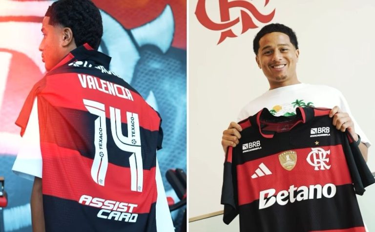 Flamengo anuncia a contratação do atacante equatoriano Anthony Valencia
