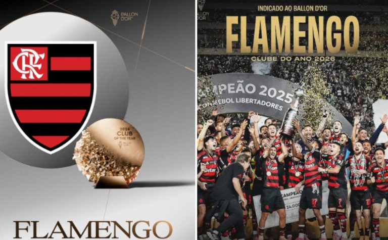 Flamengo concorre ao título de melhor clube do ano no Bola de Ouro 2026