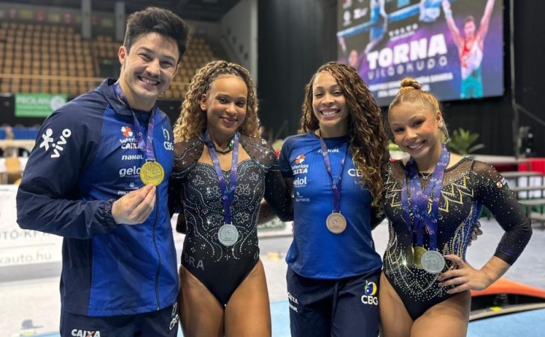 Flávia Saraiva e Rebeca Andrade fazem dobradinha na trave; Nory conquista o ouro