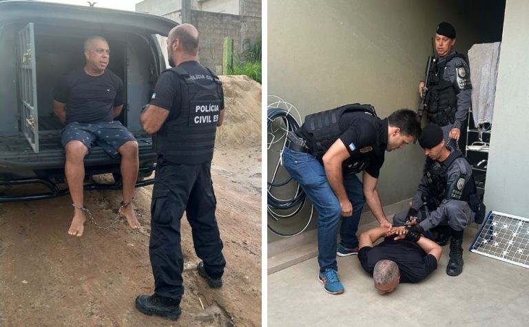 Foragido da Bahia condenado a 83 anos de prisão é capturado em Anchieta