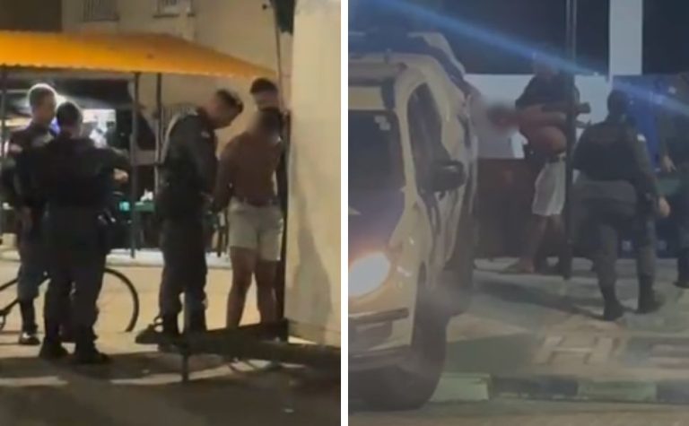 Jovem é preso durante confronto entre moradores e Polícia Militar na Serra