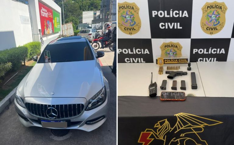 Líder do tráfico do Morro da Garrafa é preso com carro de luxo em Vitória