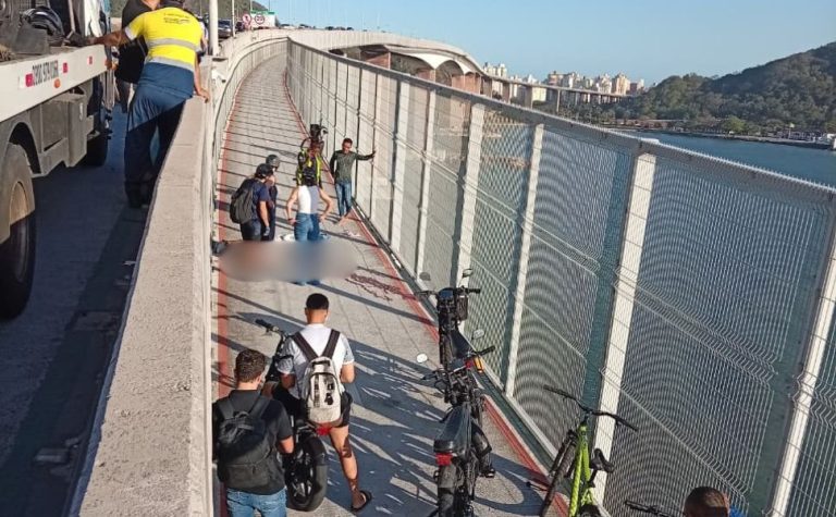 Motociclista morre ao cair na ciclovia da Terceira Ponte após colisão
