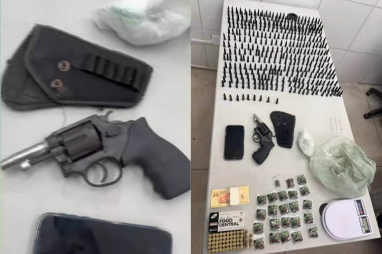 PM prende dois suspeitos e um foragido no Ibura; drogas e armas são apreendidas