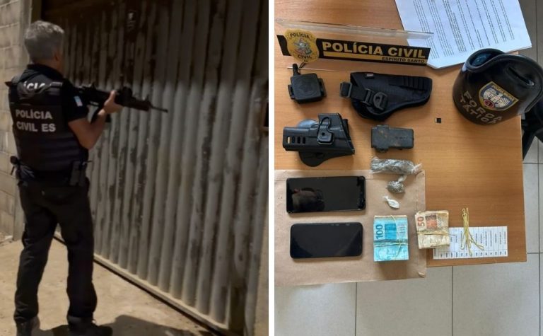 Polícia Civil faz operação contra grupo ligado ao tráfico de drogas do Norte do ES