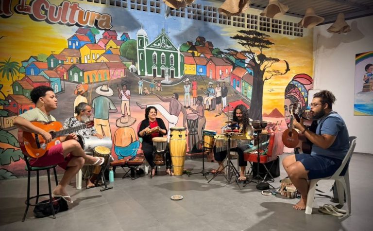 Quintal da Cultura reúne congo, música afro-indígena da Sankofa e artes em Viana