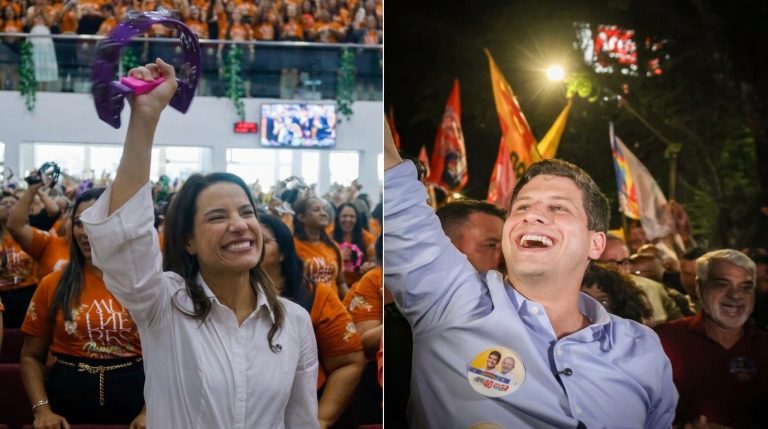 Quaest: Raquel 43% X João 37%, diferença cai para 6 pontos e indica empate técnico