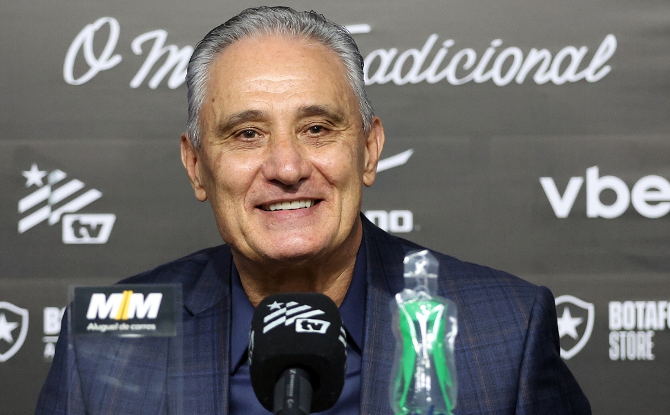 Tite é apresentado no Botafogo e cita sintonia com projeto