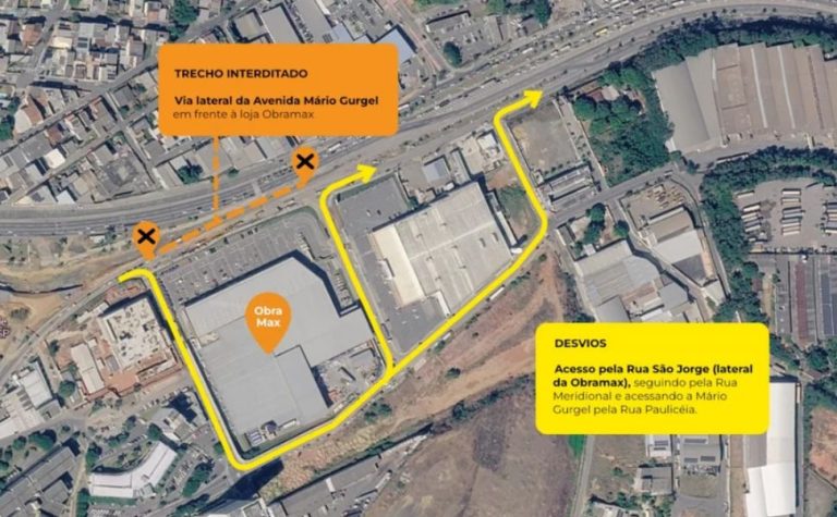 Avenida Mário Gurgel tem interdição total em trecho no sentido Viana