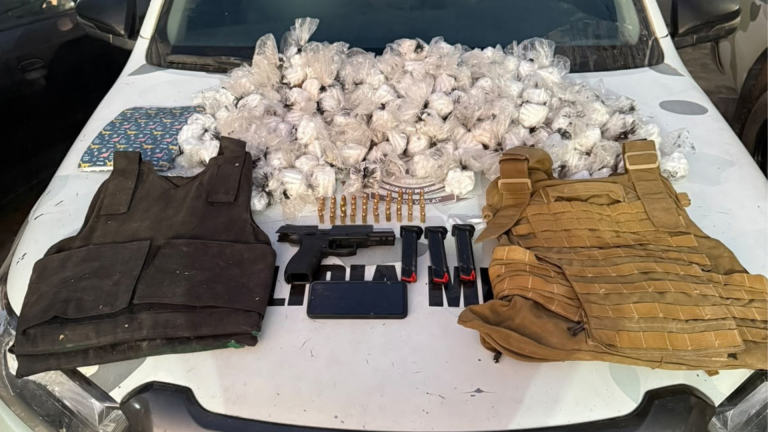 BEPI apreende 7,5 kg de cocaína e arma e prende homem na zona rural de Surubim