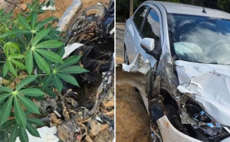Motociclista morre após colidir com carro em curva em São Gabriel da Palha