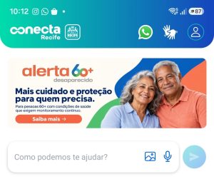 Recife lança plataforma Alerta 60+ para localizar idosos desaparecidos